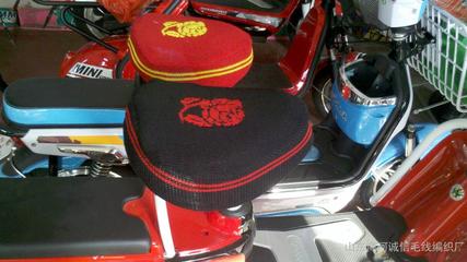 厂家直销电动车座套与摩托车车座套——山东商河诚信毛线编织厂